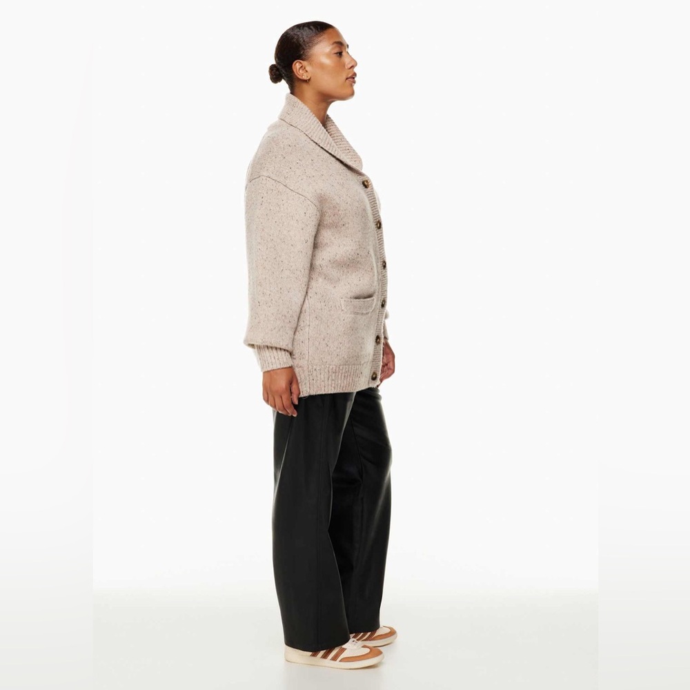 Aritzia Wilfred Free Backyard Cardigan | Heather Grey - Picture 3 of 12